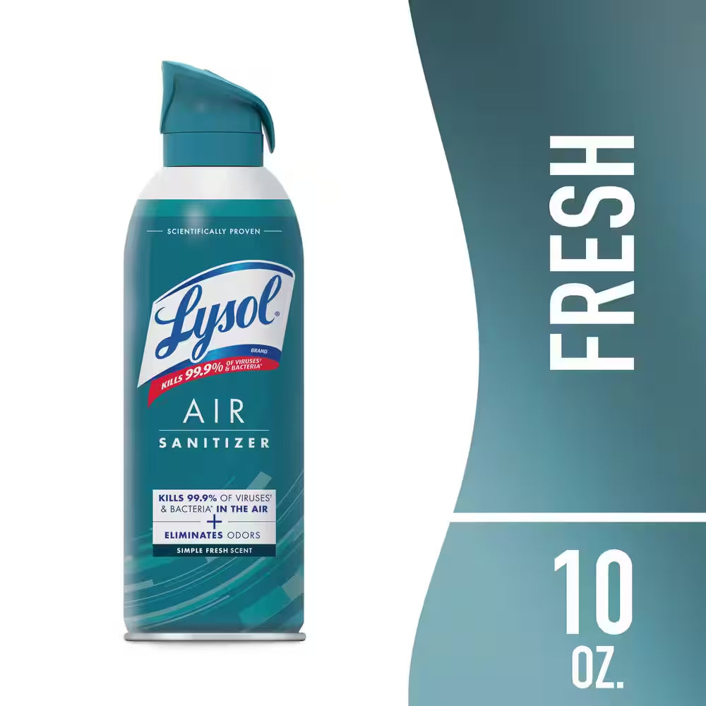 Air Sanitizer Spray, for Air Sanitization and Odor Elimination, Simple Fresh, 10 Fl. Oz