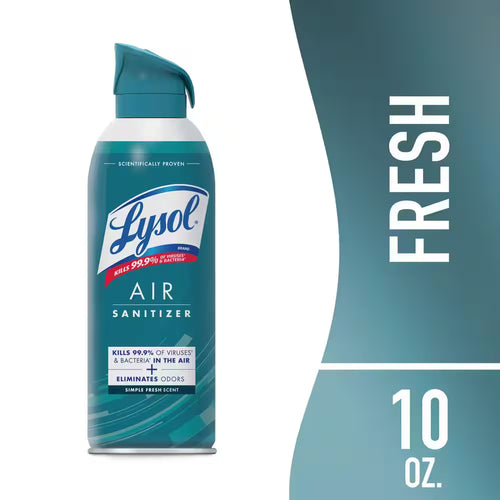 Air Sanitizer Spray, for Air Sanitization and Odor Elimination, Simple Fresh, 10 Fl. Oz